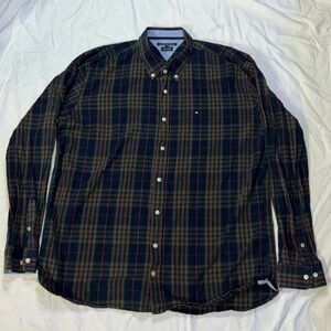 Tommy Hilfiger Men’s Button Down Shirt Plaid New York Fit Size 3XL